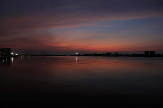 銚子漁港の夕陽 01