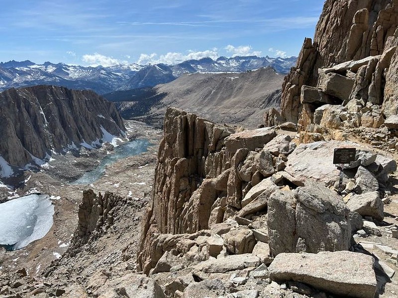 One last GoPro photo looking west into Sequoia NP from Trial Crest on the Mount Whitney Trail