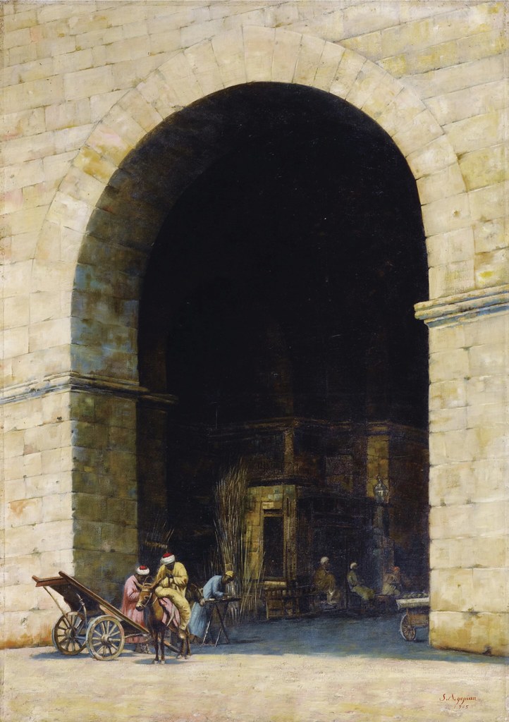 Simon Agopian «The entrance to the souks in Constantinople», 1905