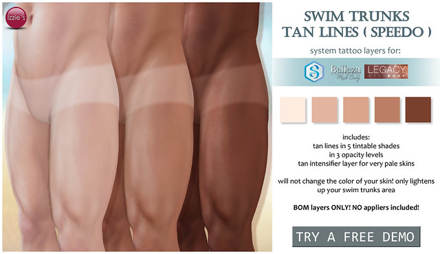 Swim Trunks Tan Lines Speedo (Summerfest)