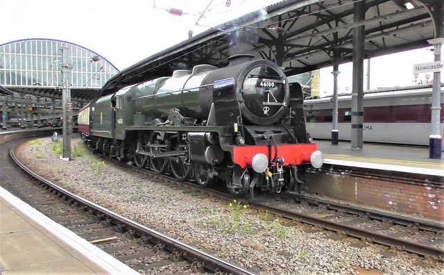LMS Class 4-6-0 No. 46100 'Royal Scot' Passing Newcastle Central - 19th June 2022