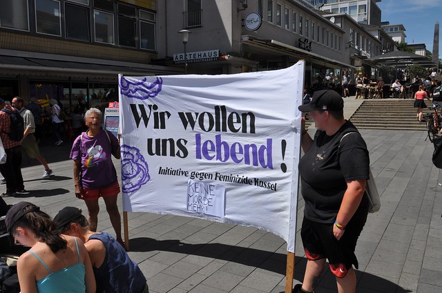 Mahnwache zu Femizid in Schwalmstadt 16.06.2022 卡塞尔