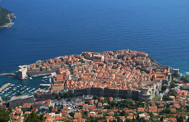 Ancient Dubrovnik from above