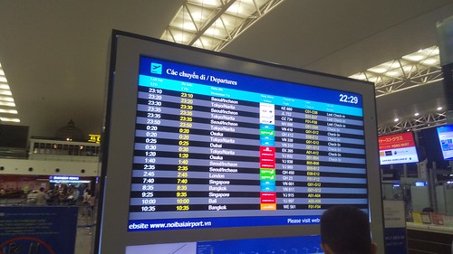 Departures in Noi Bai International Airport, Sóc Sơn, Hanoi, Vietnam / June 11, 2022