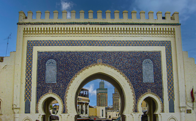 The Bab Bou Jeloud Gate, Fes el-Bali (Morocco)
