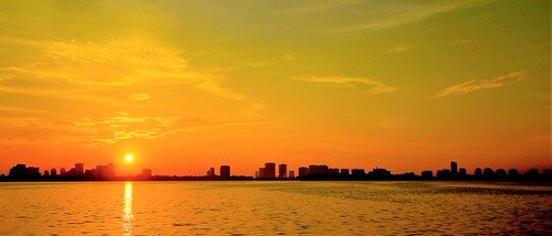 Sunset by khoitran1957, Sunset at West lakelandscape sunset wallpaper 219 wide widescreen wildlife outdoor ultrawide hanoi v