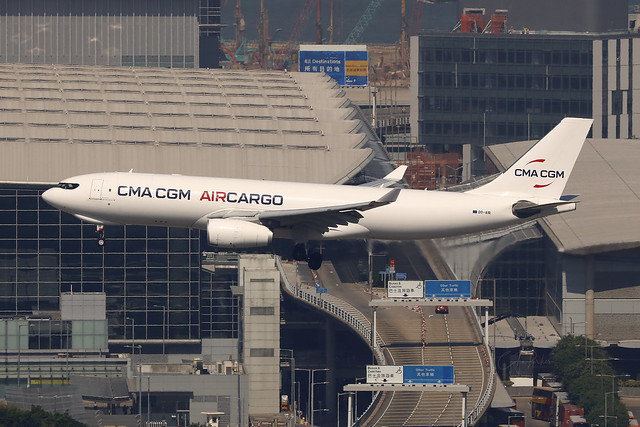 OO-AIR, Airbus A330-200F, CMA CGM / Air Belgium, Hong Kong