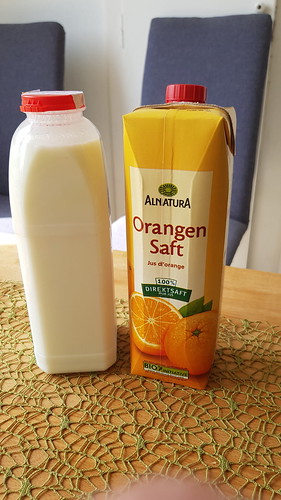 Zutaten für Orangenbuttermilch