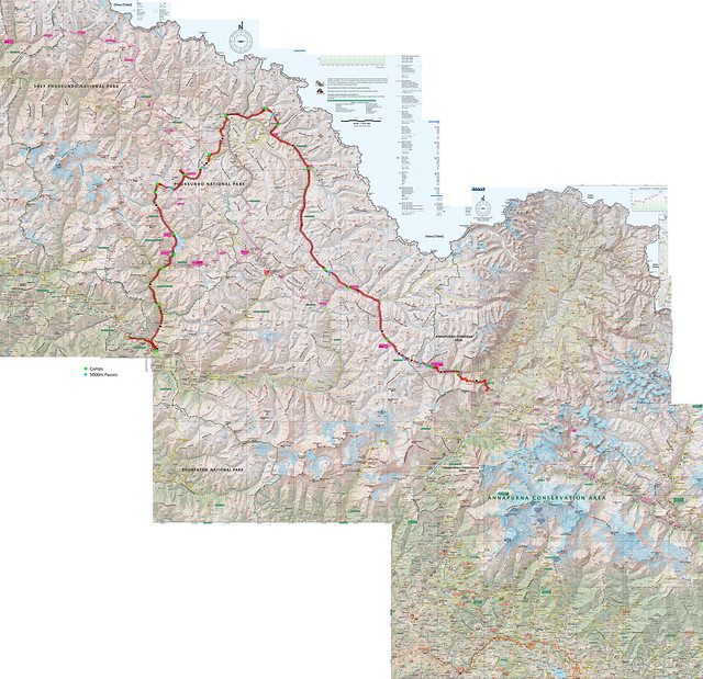Route of Upper Dolpo Trek