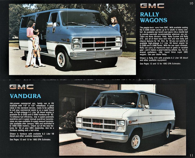 1983 GMC Rally Wagons & Vandura Vans
