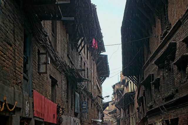 Nepal_Kathmandu valley,Bhaktapur : street view