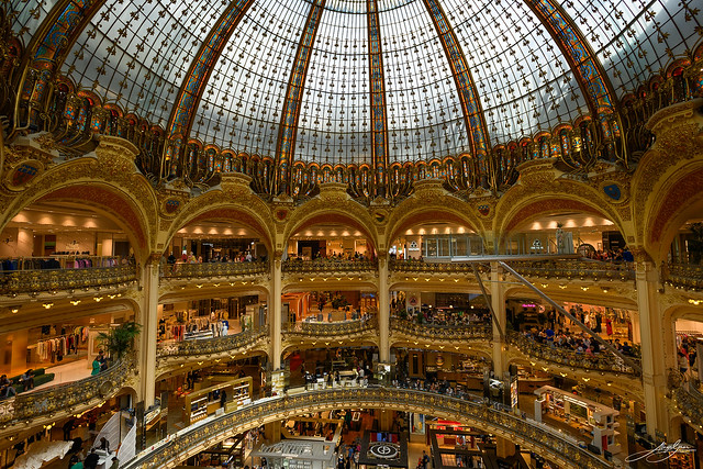 The Galleries Lafayette department store, Paris.