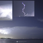14. Juuni 2022 - 12:43 - During the thunderstorm on the night of June 10, 2022, over central Evia isl., Greece, there were many CA (Cloud-to-Air) lightning. In one of them, it was possible to capture the corona discharge with its distinct blue/purple color. These purple filaments/streamers are created due to high values of the electric field (high enough to ionize air molecules, mostly nitrogen). In this image, I've done a 'double zoom in' so one can easily observe this phenomenon. Sigma Art lens 20 mm (big frame), 85 mm (smaller frames), at f/1.4 and iso 20-40k.

Photography and Licensing: doudoulakis.blogspot.com/

My books concerning natural phenomena / Τα βιβλία μου σχετικά με τα φυσικά φαινόμενα αλλά και βιβλία για φοιτητές: www.facebook.com/TaFisikaFainomena/
