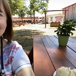 171/365–Peach Ice Cream To celebrate Juneteenth, Jim and I drove to Barney to Burton Brooks Peach Orchards to indulge in peace &amp;amp; strawberry ice cream for lunch. Yes, we were bad and strayed off our low-calorie plan.
**Juneteenth commemorates Emancipation Day. It’s an annual federal holiday that celebrates the liberation of Black enslaved people in the United States.
The Senior Center was closed today.