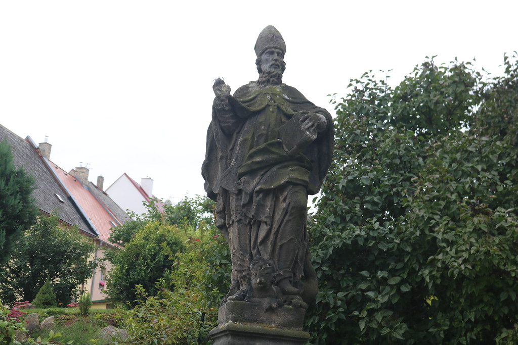 socha sv. Norberta v Klášterci nad Ohří