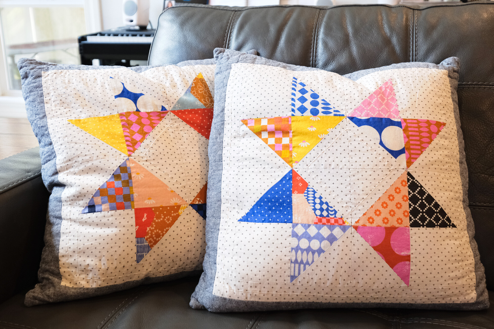 Honey Quilted Pillows - Kitchen Table Quilting