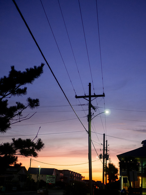 Power Pole at Sunrise