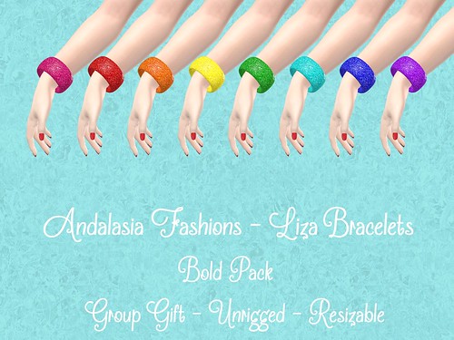 Andalasia Fashions - Liza Bracelet - Bold Pack - Free Gift