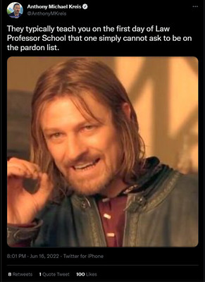boromir in lord of the rings - one cannot simply ask to be on the pardon list
