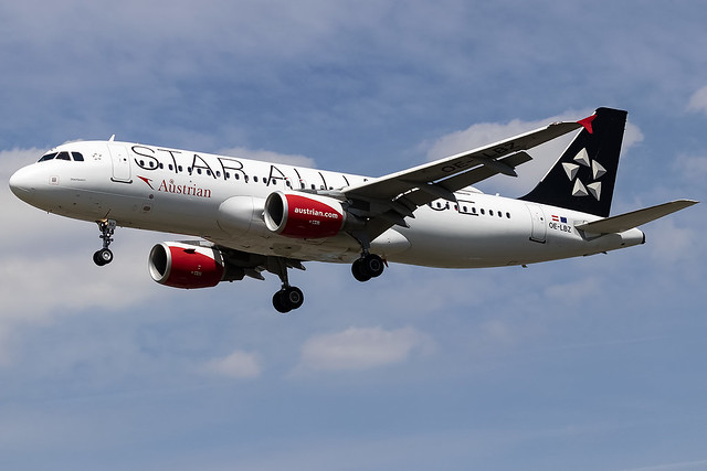 OE-LBZ Austrian Airlines Star Alliance Special Livery A320 London Heathrow