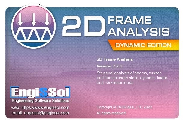 Engissol 2D Frame Analysis Dynamic Edition 7.2.1 full