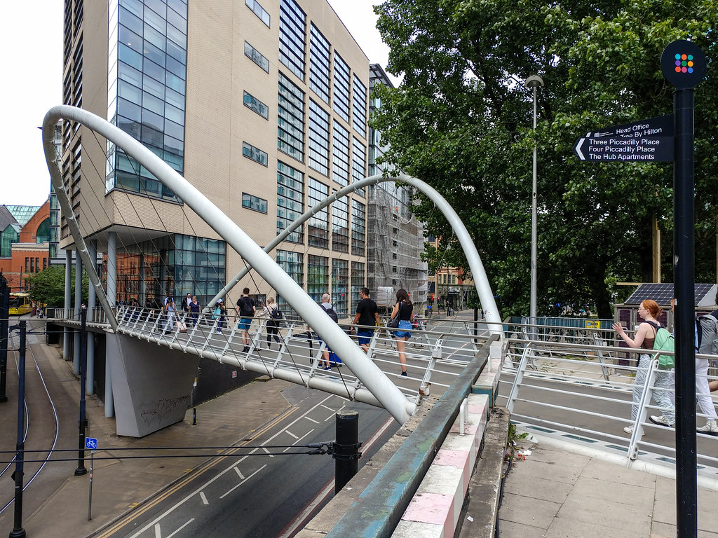 Butterfly Bridge, Piccadily, Manchester. Opened in 2006.