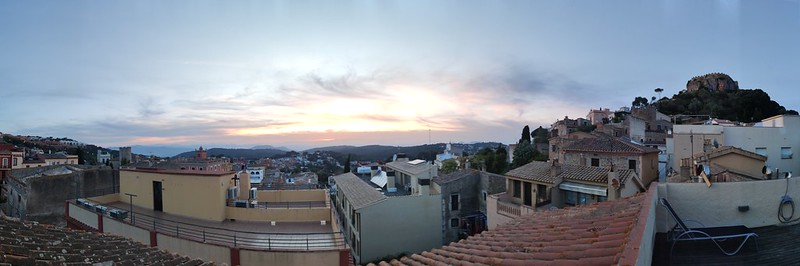 View from our Hotel Terrace - Begur, Catalunya