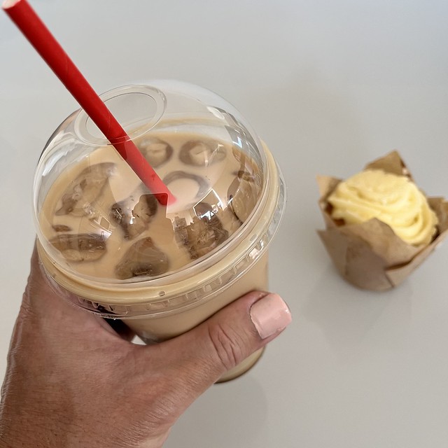 Iced coffee made by Instagrab Pretzel.