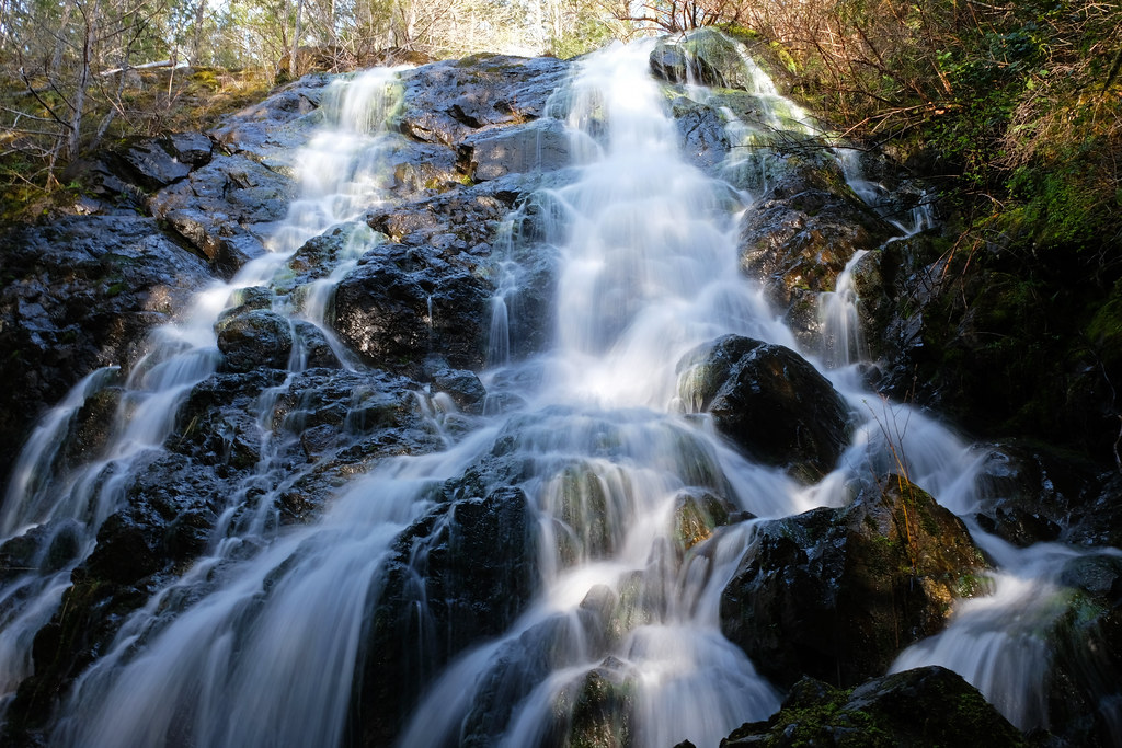 Mary Vine Creek waterfall, Vancouver Island, BC, Canada