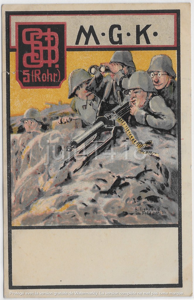 "M.G.K." Sturm-Bataillon 5 (Rohr) by Behrend in 1917