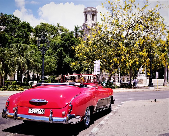 Red Chevy Convertible Havana