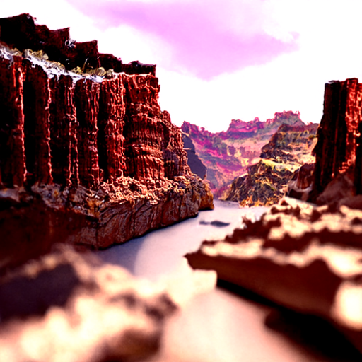 'a 3D render of the Grand Canyon by Dóra Keresztes' Disco Diffusion v5.4