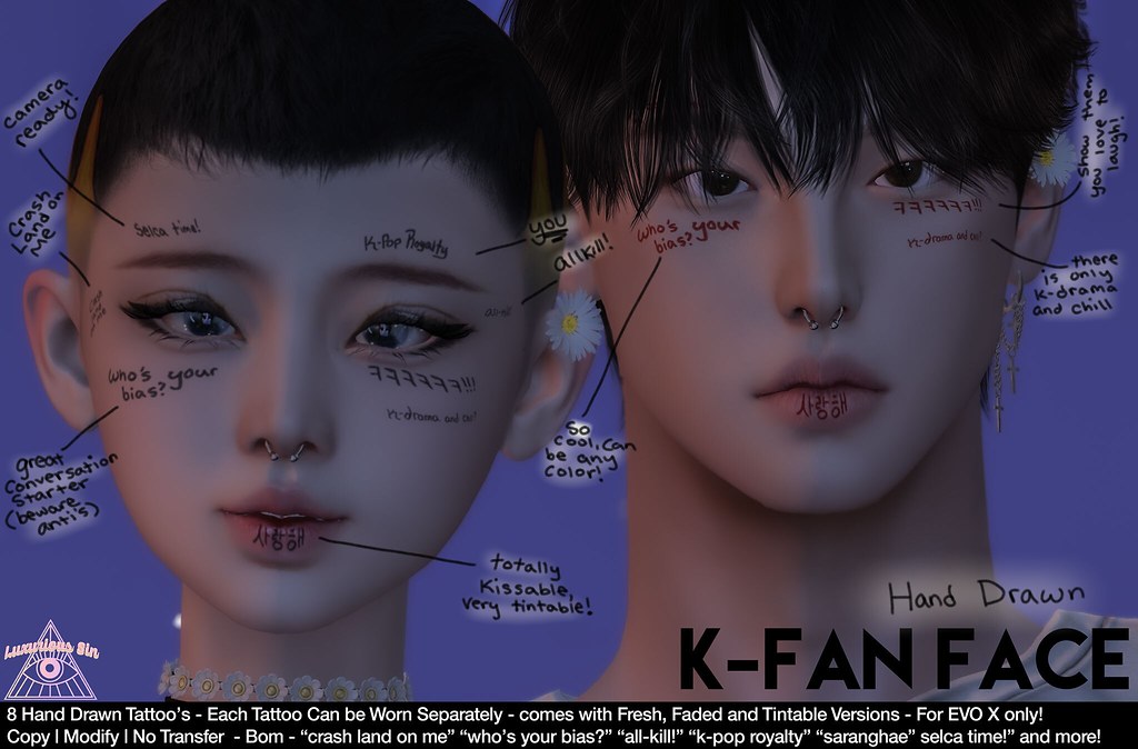 K-Fan Face Set for Hongdae Event!