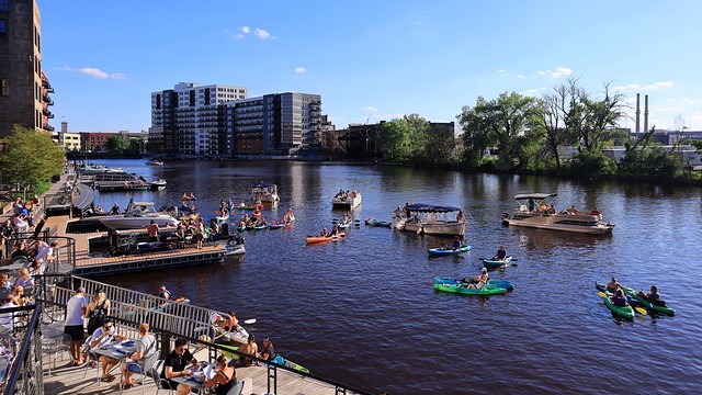 Summer Evening Third Ward on the Milwaukee River