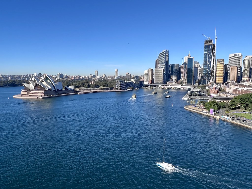 View from the Sydney Harbour Bridge
