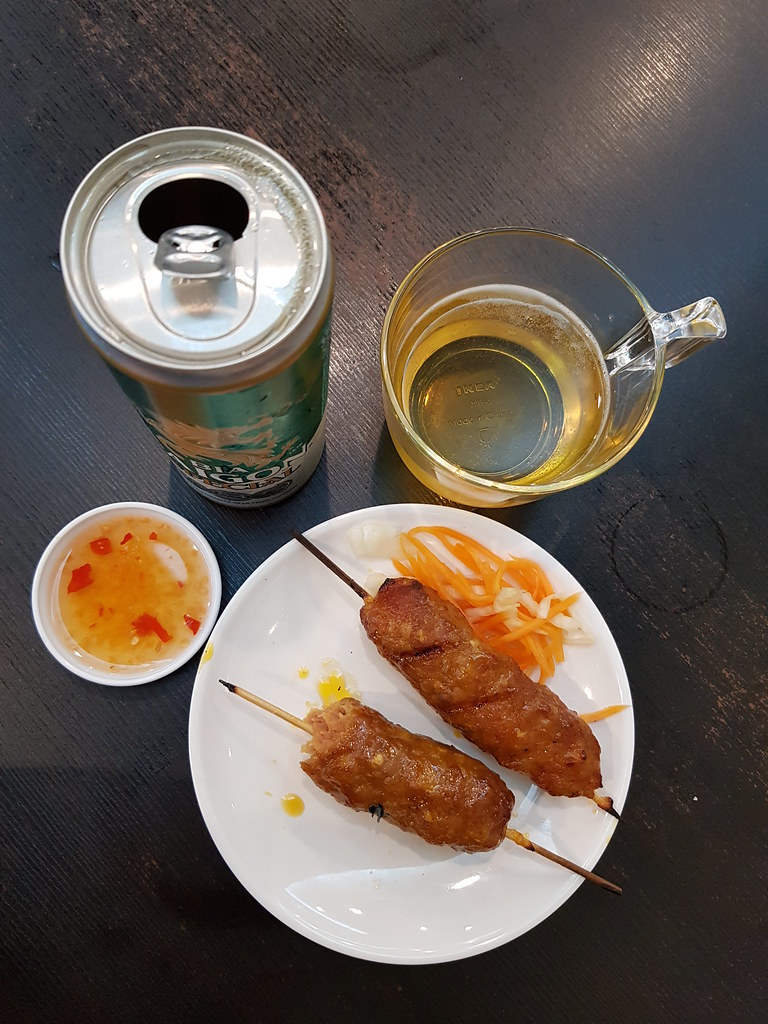 越式烤豬肉香腸 Vietnamese Bbq Pork Sausage (Nem Nuong) rm$7 & 西貢啤酒 Bia Saigon Special rm$9.50 @ Ara Vietnamese Noodles SS22