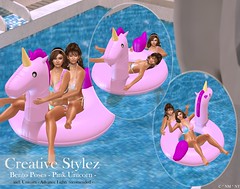 Creative Stylez - Bento Poses - Pink Unicorn -