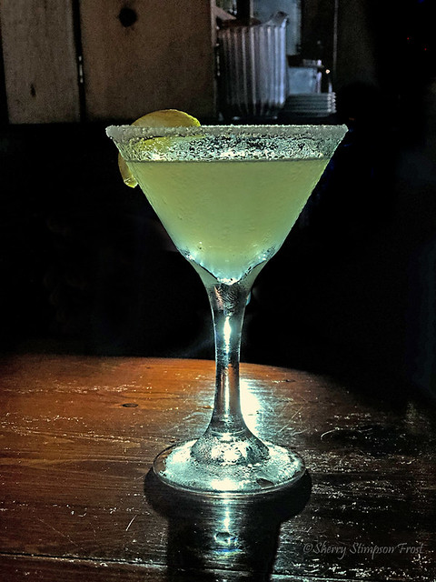 The lemon drop martini.  Served at The Tin Top Restaurant & Oyster Bar.  I never heard of one!!!