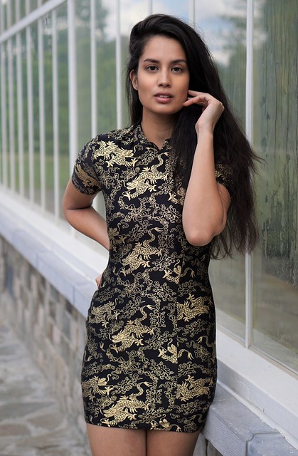 Esmeralda - Asian shoot II - Chinese dragons dress