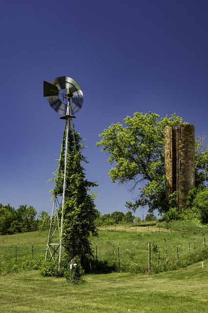 remnants of a rural farm near Marcellus Michigan