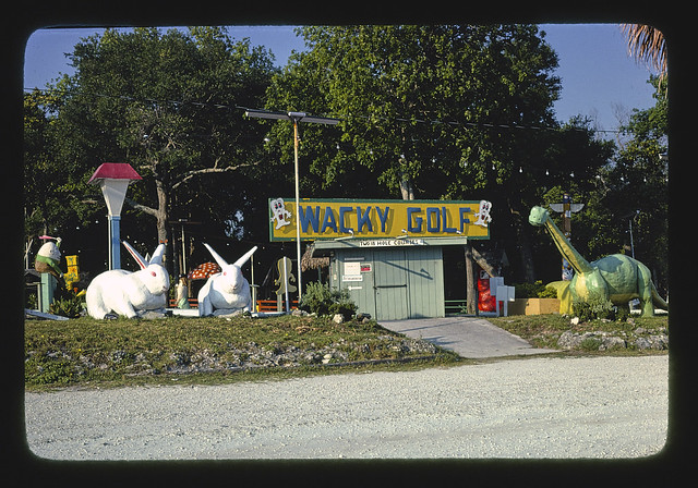 Wacky Golf sign, view 4, Wacky Golf, Jacksonville, Florida (LOC)