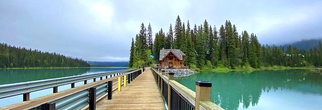 HFF! Misty view of Emerald Lake & Lodge
