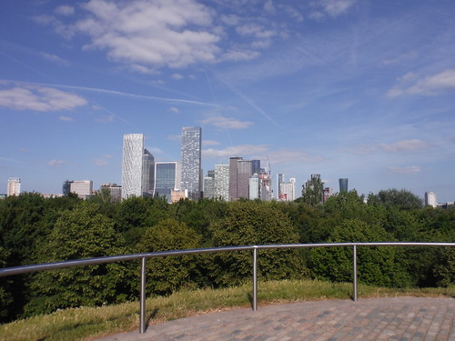 View from Stave Hill: Canary Wharf SWC Short Walk 54 - Rotherhithe (away from the river)