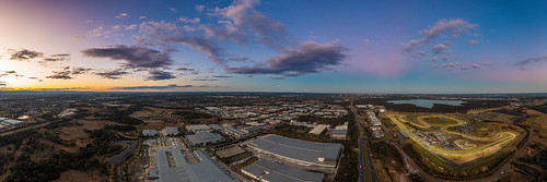 dji mavic mini air pro2 mavic2pro flight aerial photography sky clouds blue colours sunrise sunset above nature structures uav drone australia sydney newsouthwales smsp motorsport park