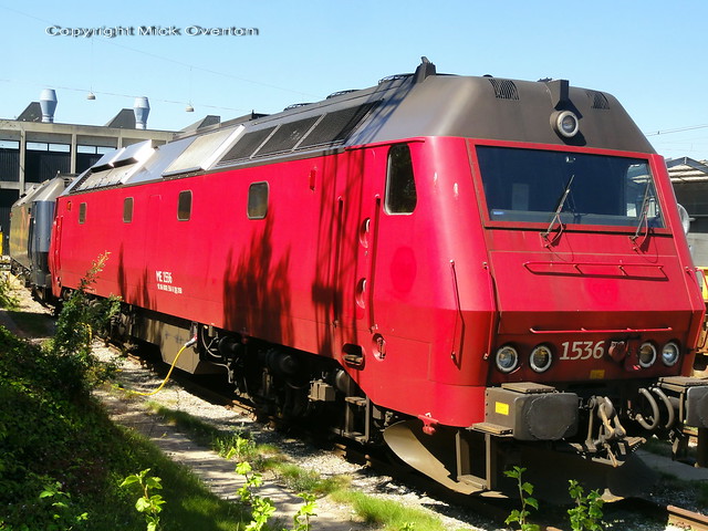 retired DSB Me 1536 has just lost its DSB logos meaning its collection by new owners Nordic ReFinance can be anyday now