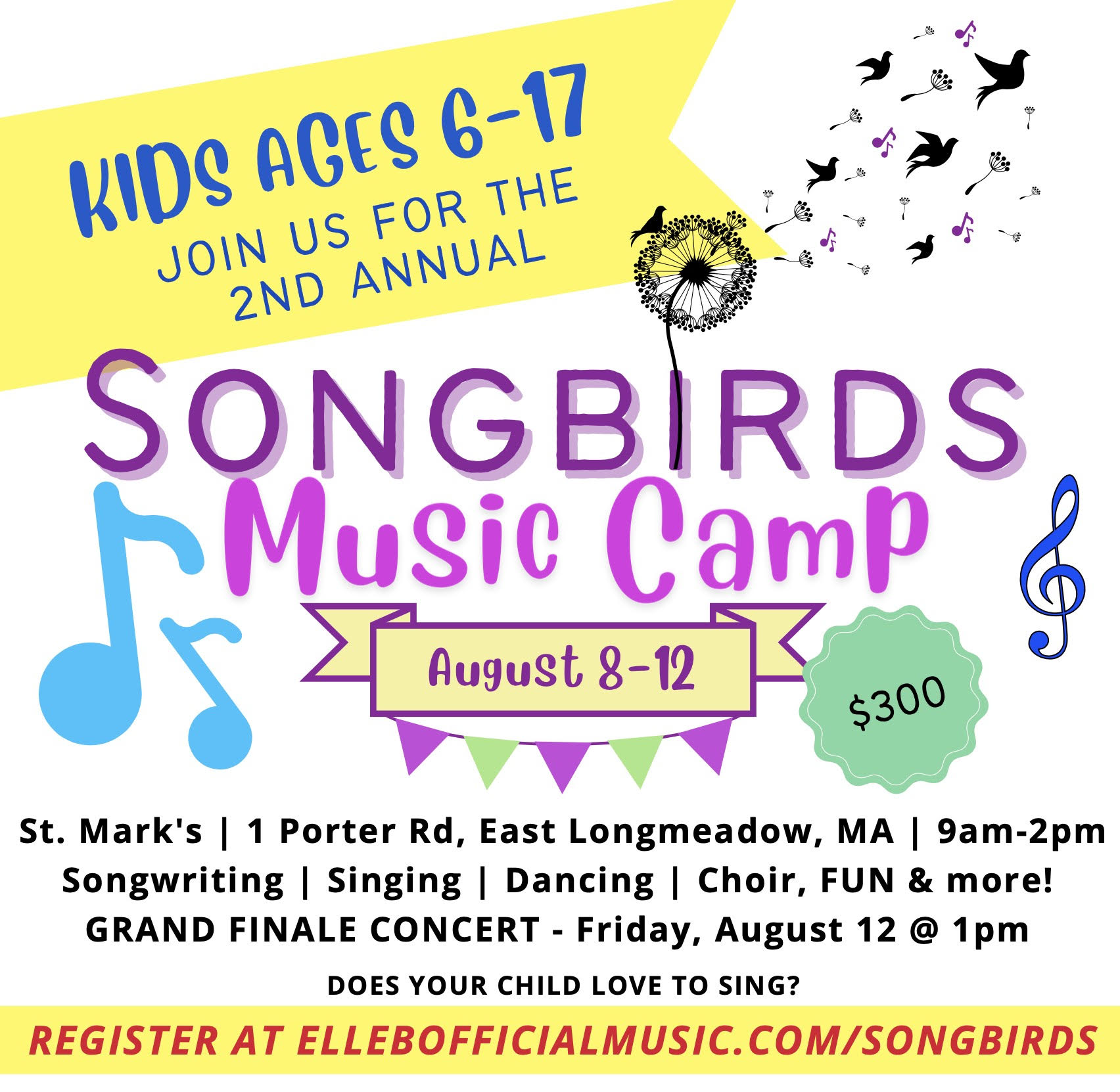 Songbirds Music Camp