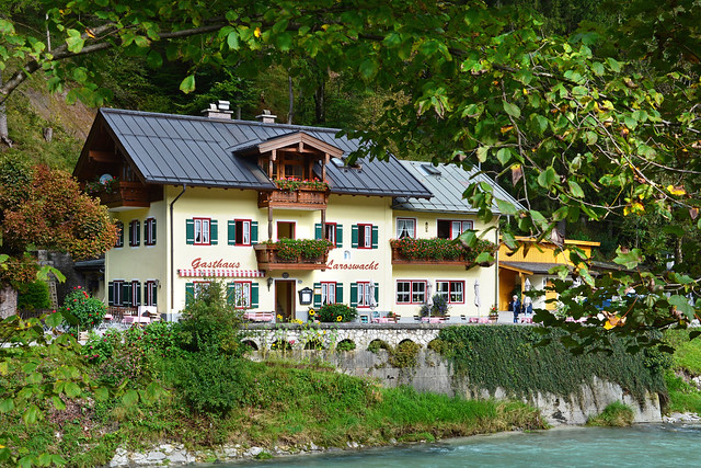 Berchtesgaden, OT Unterau (09) - Gasthaus an der Ache (gleich umme Ecke)