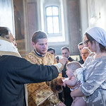 26 июня 2022, Крещение младенца Серафима (третий ребёнок в семье)