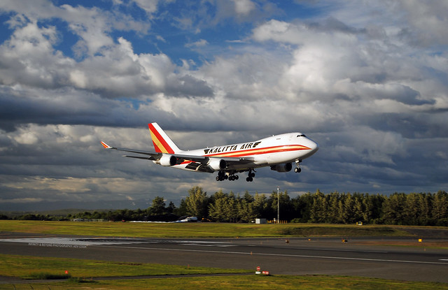 Kalitta 747 at ANC with a 55mm