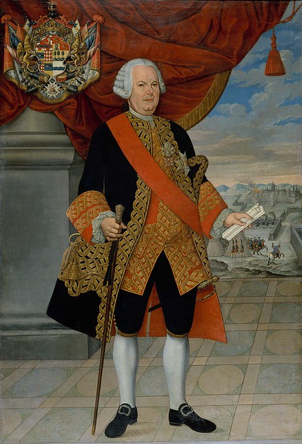 Retrato de   Felipe Manuel Cayetano de Amat i Junyent    Vergós (1702-1782), virrey del Perú (1761-1776)